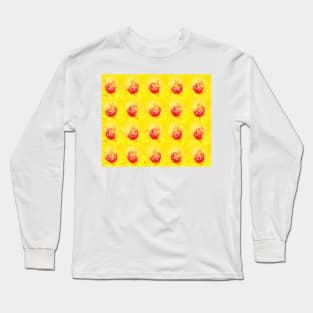 Summer yellow and dancing blossoms Long Sleeve T-Shirt